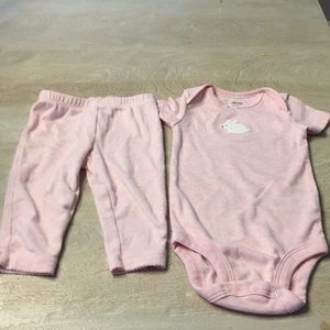 Carters 6 month girl pants and shirt set